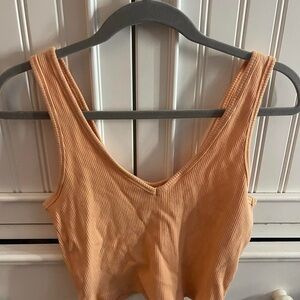 GARAGE Ribbed Tank top orange